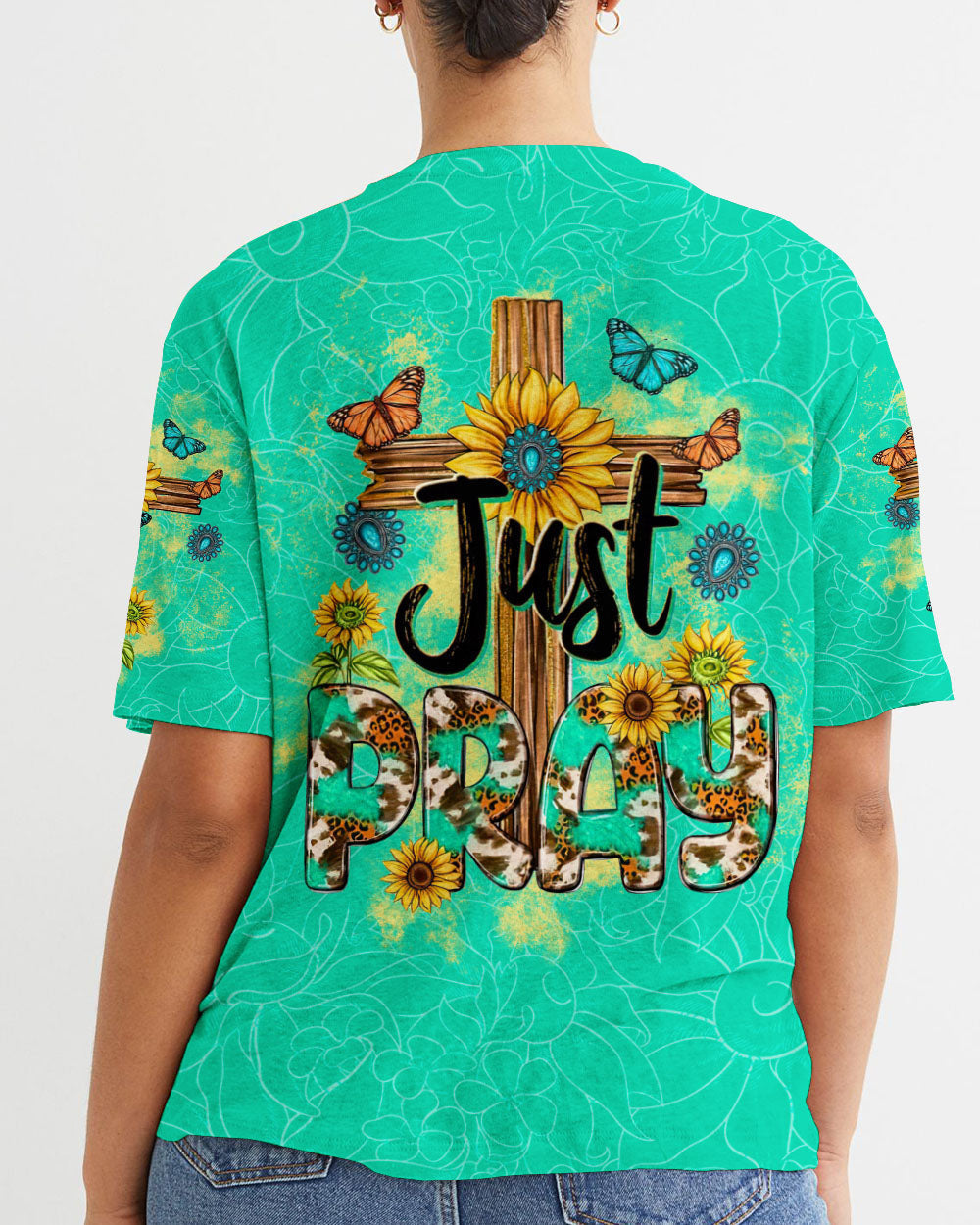 Just Pray Women's All Over Print Shirt - Tltw1011235, easychoo.com