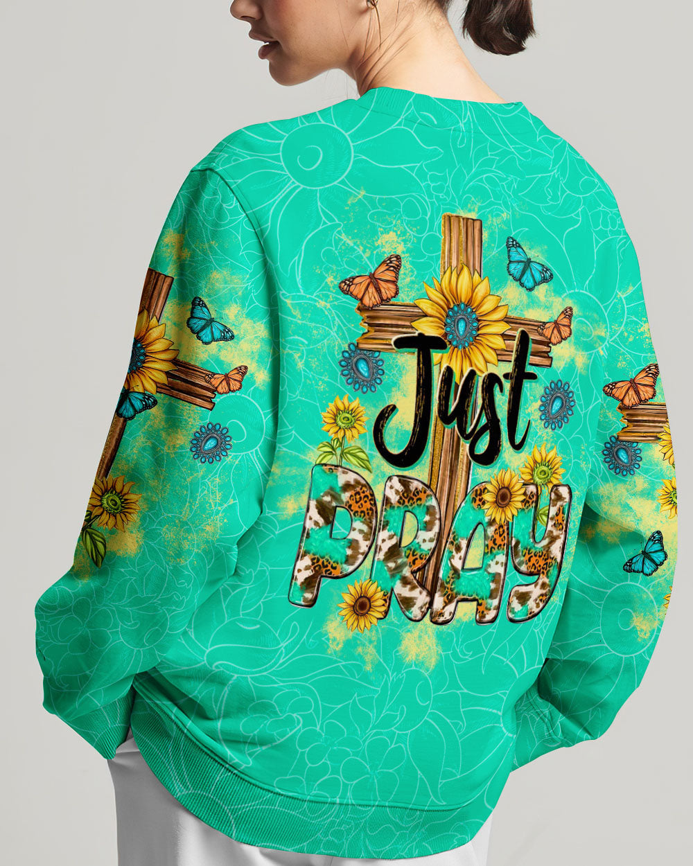 Just Pray Women's All Over Print Shirt - Tltw1011235, easychoo.com