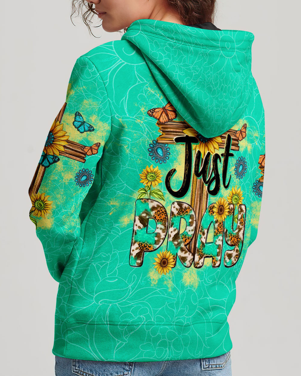 Just Pray Women's All Over Print Shirt - Tltw1011235, easychoo.com