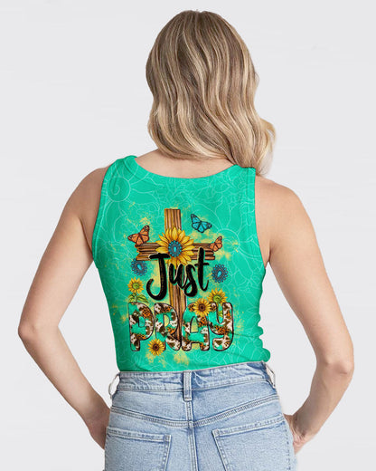 Just Pray Women's All Over Print Shirt - Tltw1011235, easychoo.com