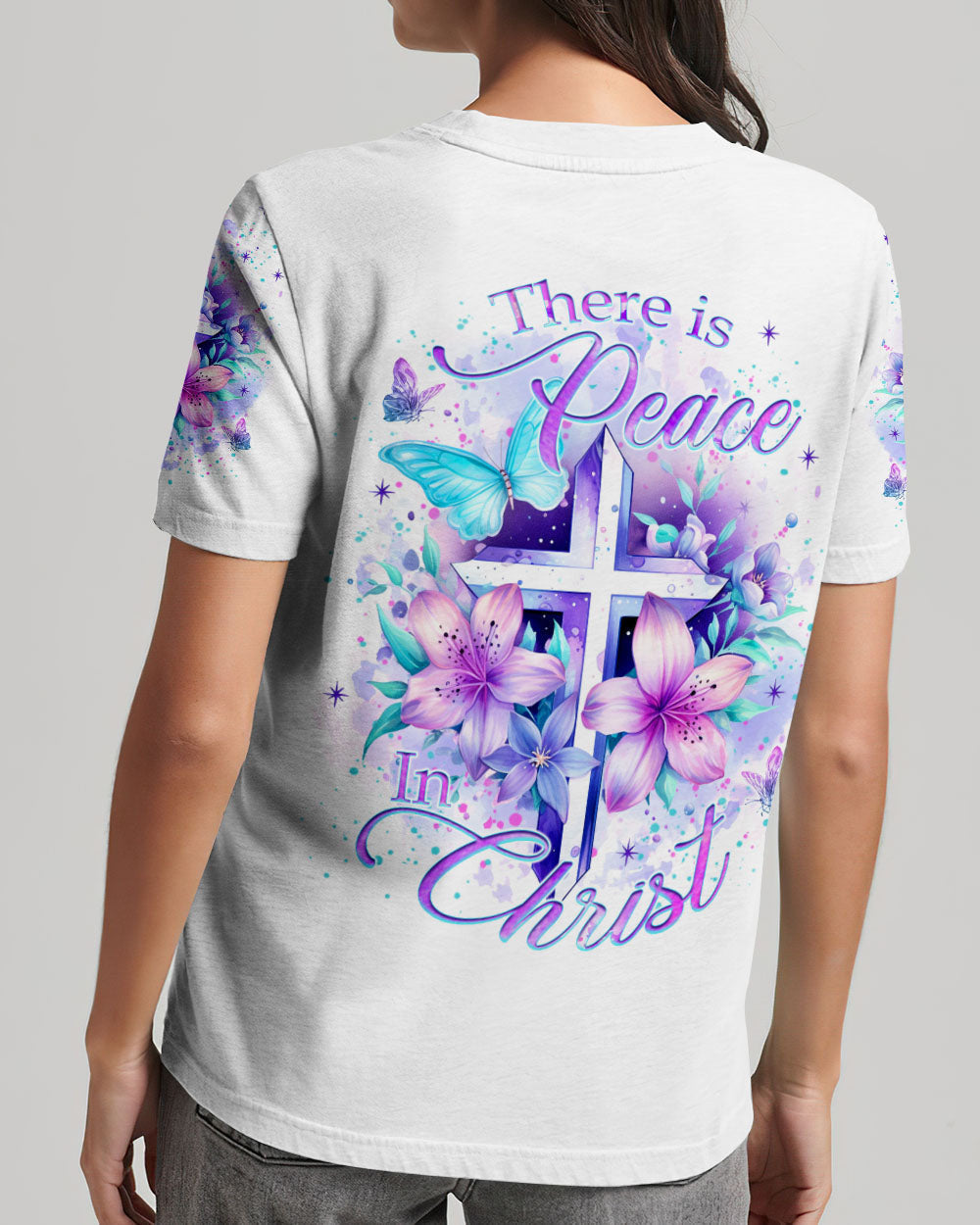 There Is Peace In Christ Women's All Over Print Shirt - Yhkd1611231, easychoo.com