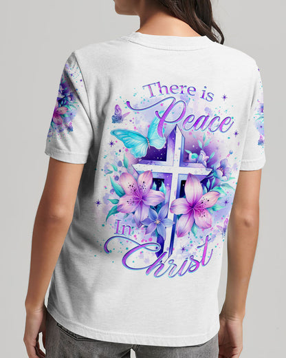 There Is Peace In Christ Women's All Over Print Shirt - Yhkd1611231, easychoo.com
