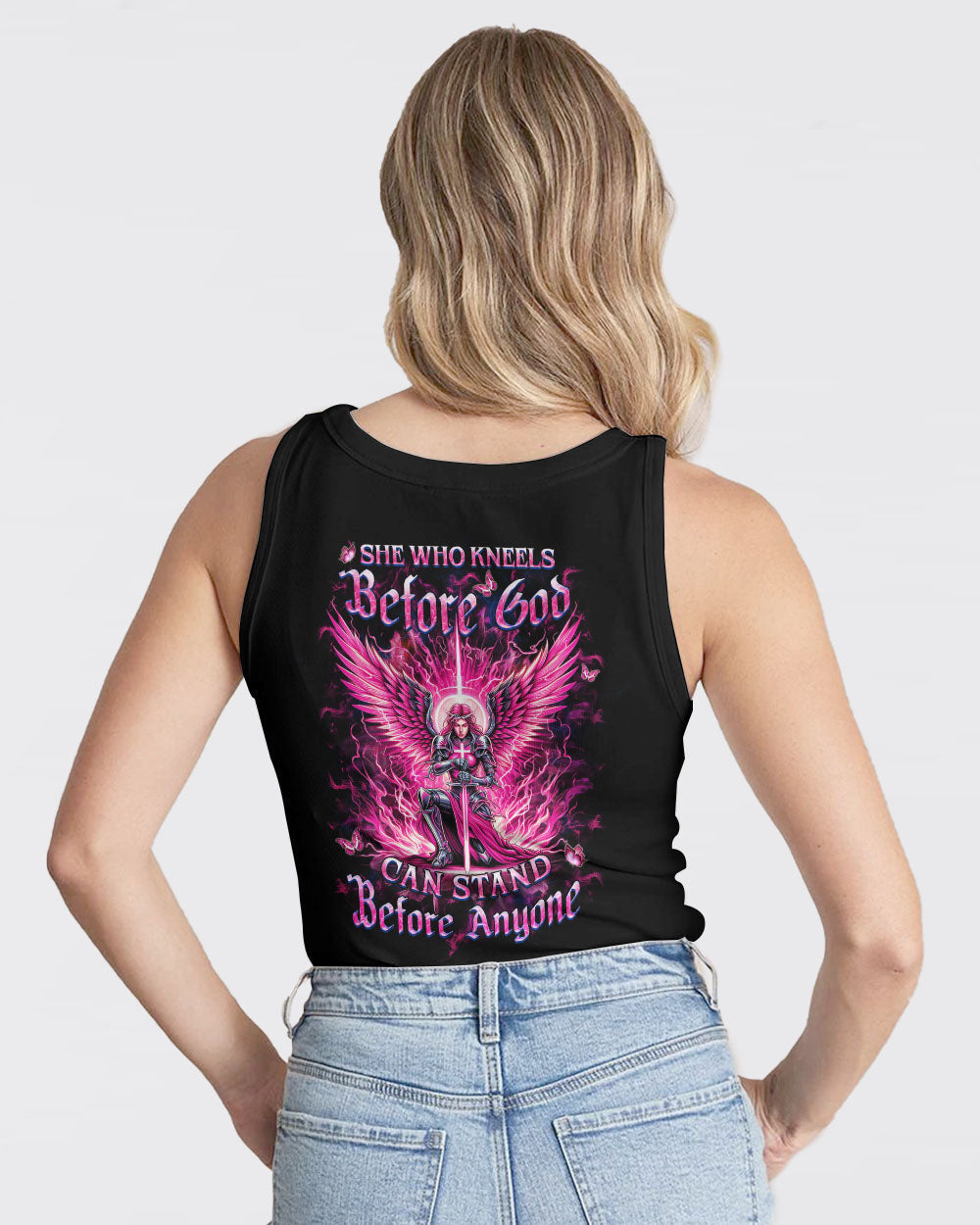 She Who Kneels Before God Women's All Over Print Shirt - Yhhn1803244, easychoo.com