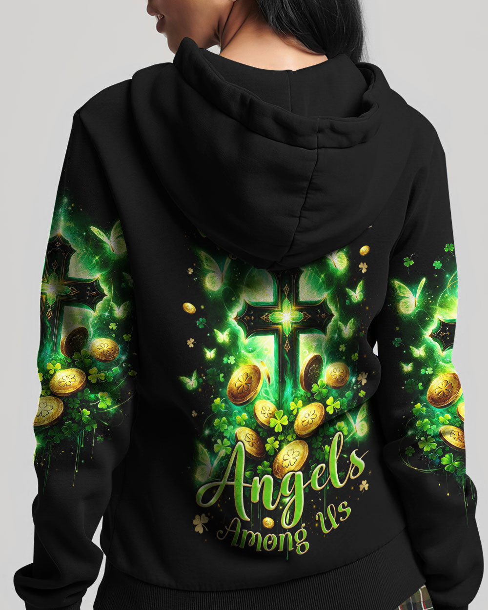 I Believe There Are Angels Among Us Patrick's Day Women's All Over Print Shirt - Tlnz0301244, easychoo.com