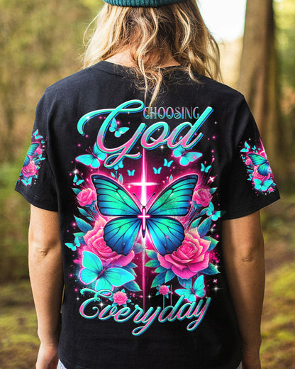 Choosing God Everyday Butterfly Women's All Over Print Shirt - Tltr2601242, easychoo.com