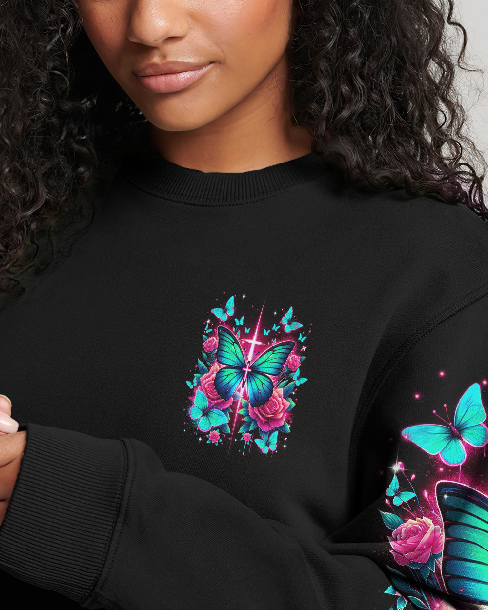 Choosing God Everyday Butterfly Women's All Over Print Shirt - Tltr2601242, easychoo.com