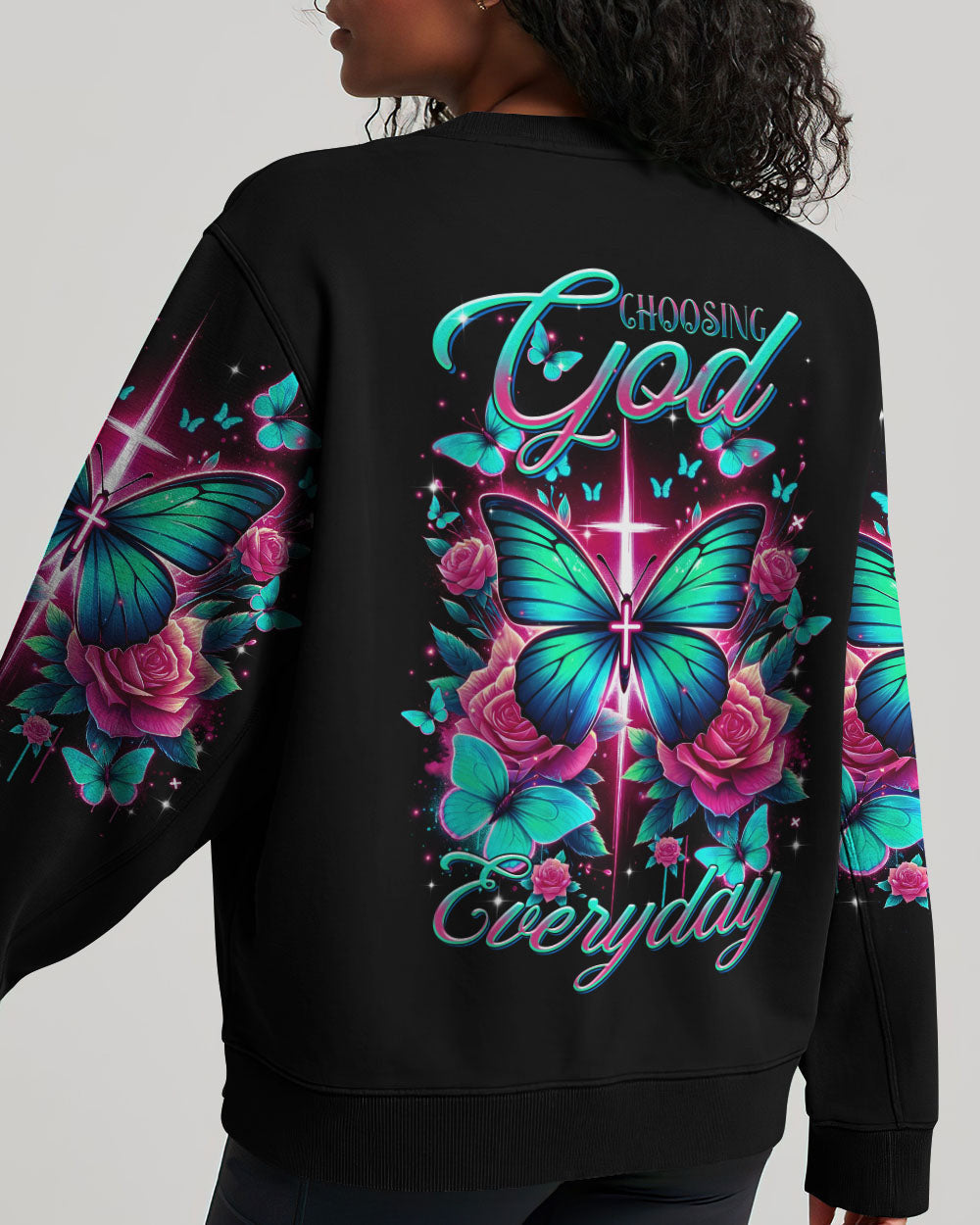Choosing God Everyday Butterfly Women's All Over Print Shirt - Tltr2601242, easychoo.com