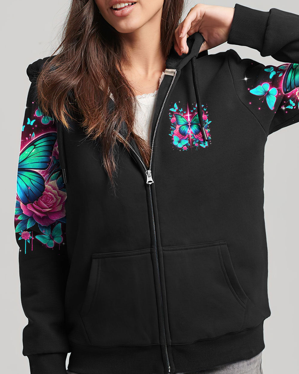 Choosing God Everyday Butterfly Women's All Over Print Shirt - Tltr2601242, easychoo.com