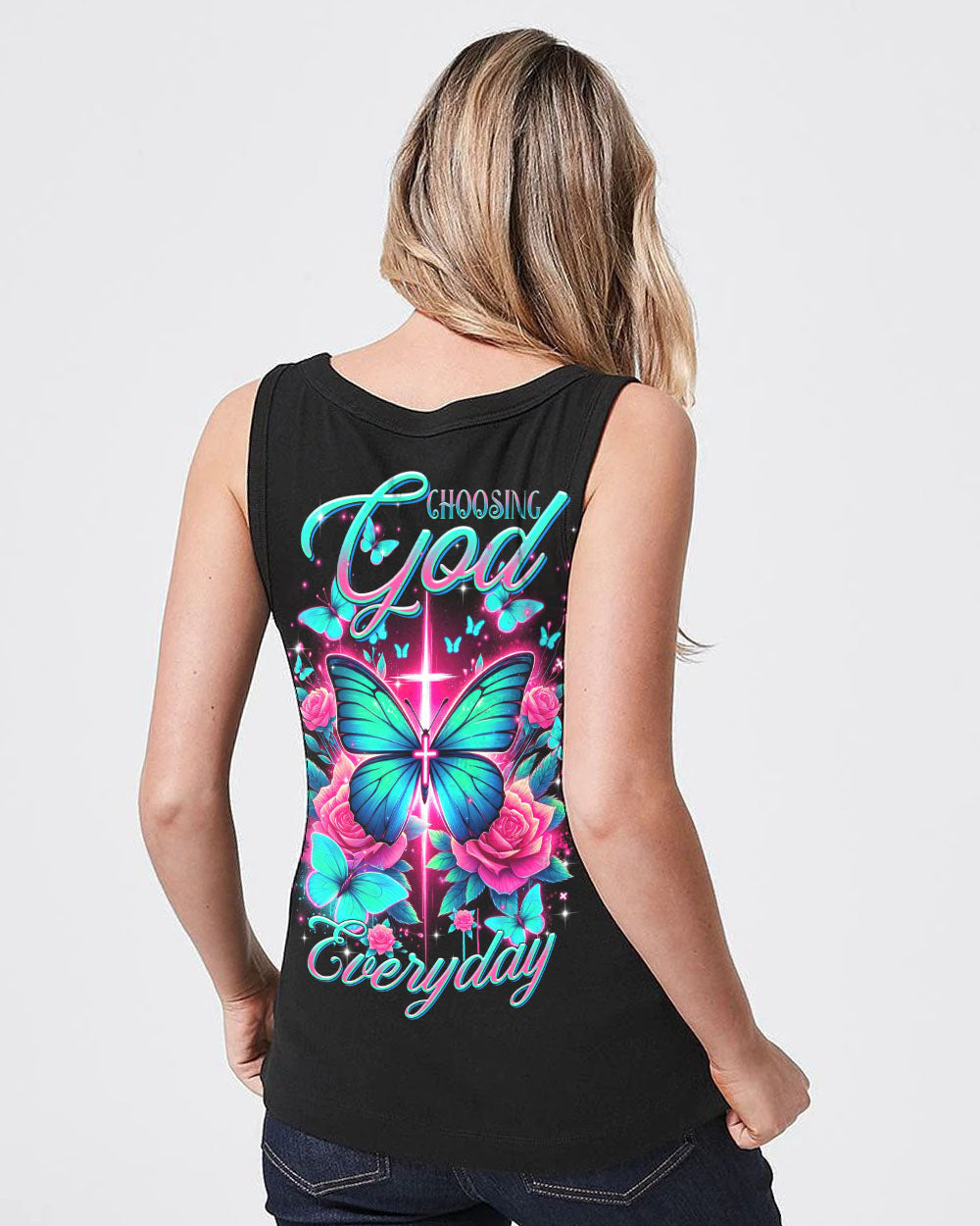 Choosing God Everyday Butterfly Women's All Over Print Shirt - Tltr2601242, easychoo.com