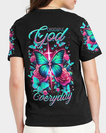 Choosing God Everyday Butterfly Women's All Over Print Shirt - Tltr2601242, easychoo.com