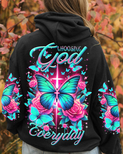 Choosing God Everyday Butterfly Women's All Over Print Shirt - Tltr2601242, easychoo.com