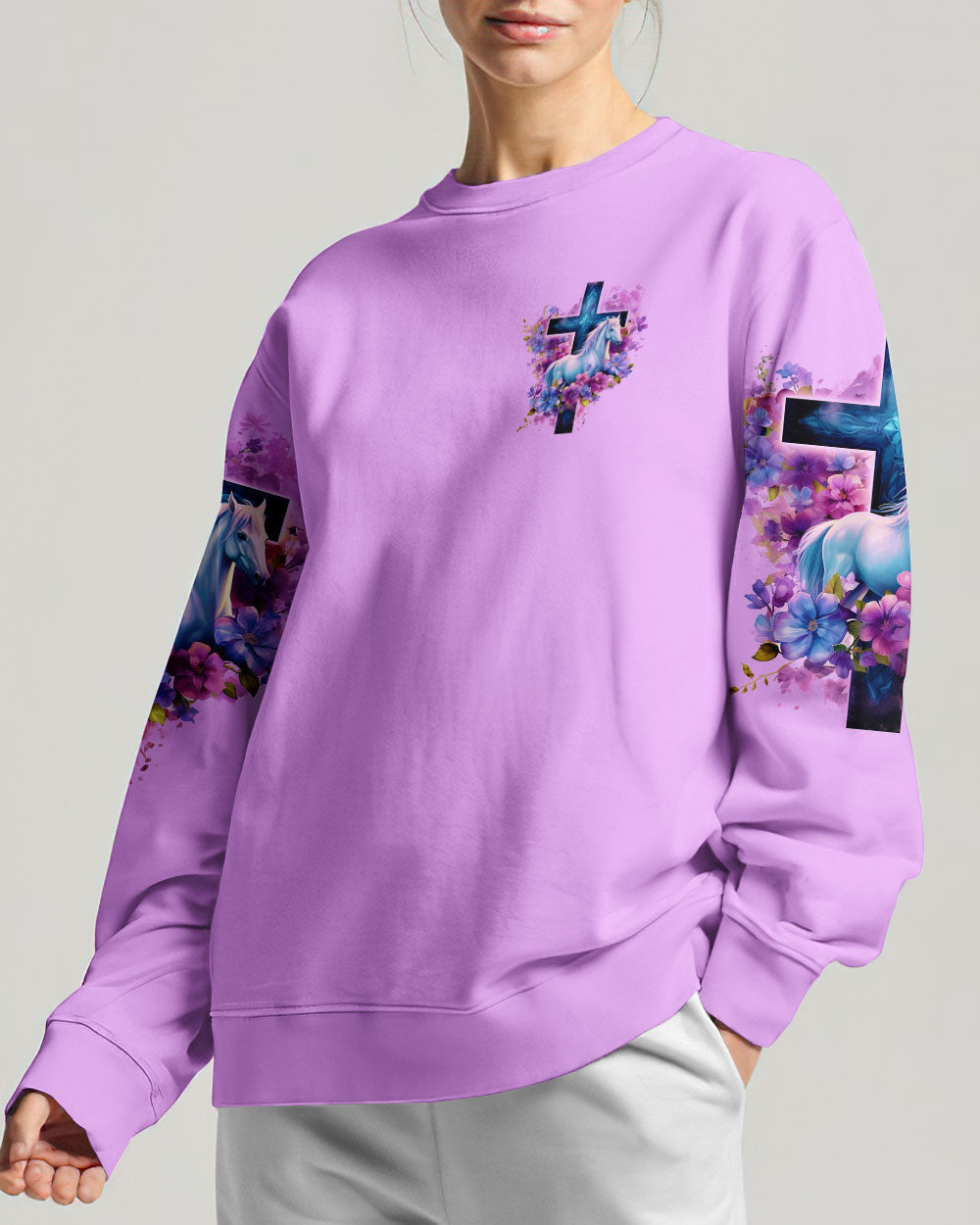 I Believe In God Horse Women's All Over Print Shirt - Tlno0201244, easychoo.com