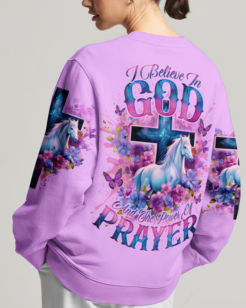 I Believe In God Horse Women's All Over Print Shirt - Tlno0201244, easychoo.com
