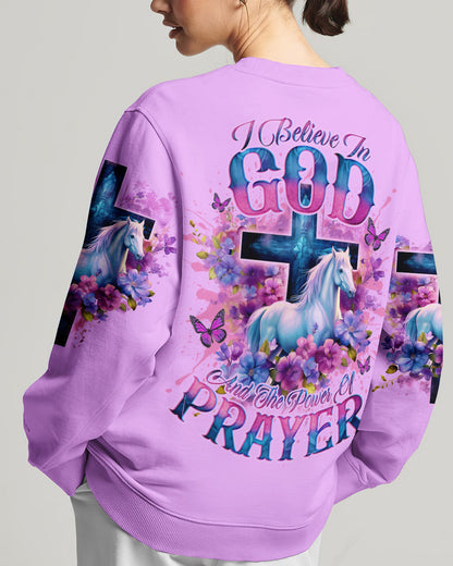 I Believe In God Horse Women's All Over Print Shirt - Tlno0201244, easychoo.com