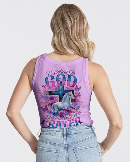 I Believe In God Horse Women's All Over Print Shirt - Tlno0201244, easychoo.com