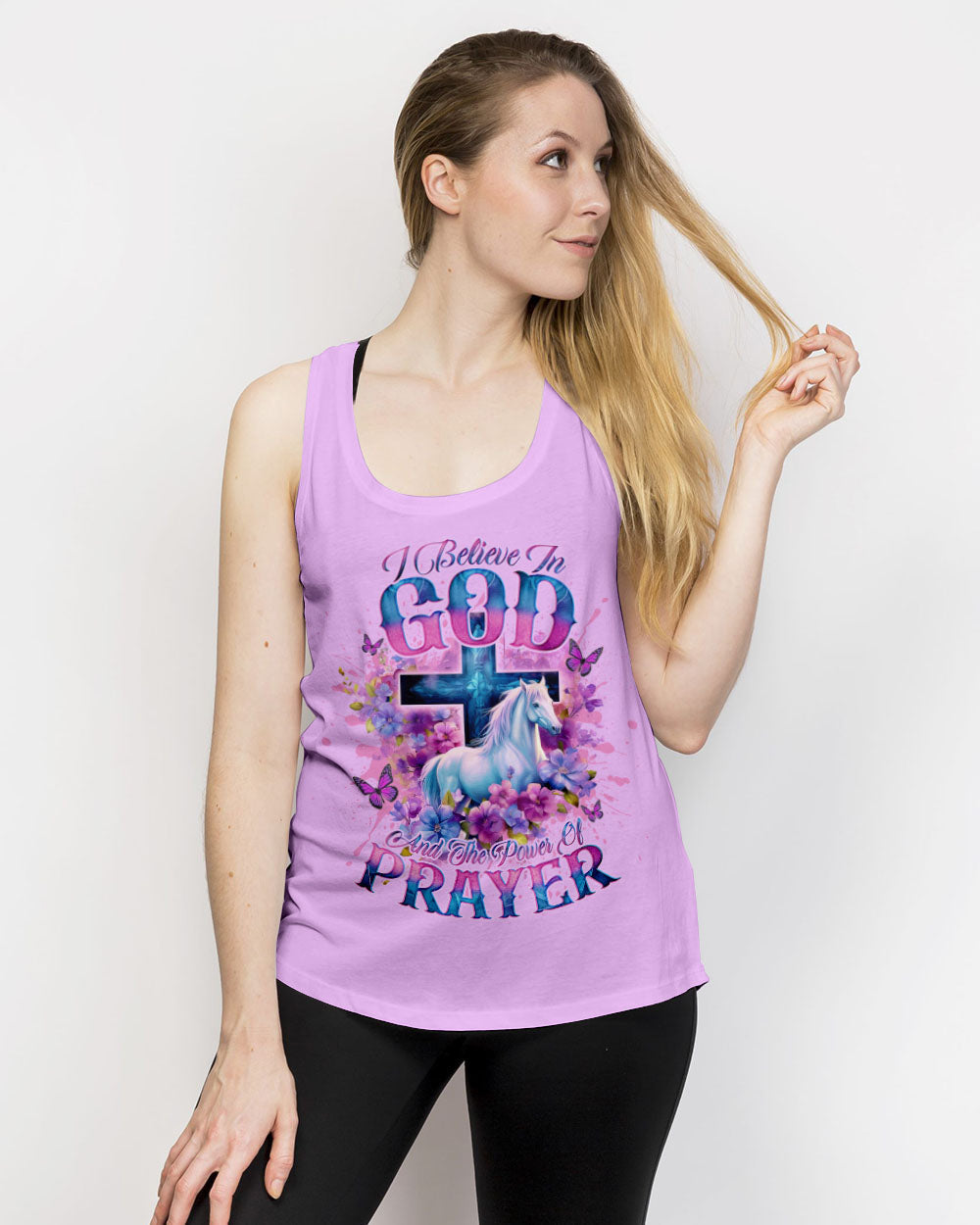 I Believe In God Horse Women's All Over Print Shirt - Tlno0201244, easychoo.com