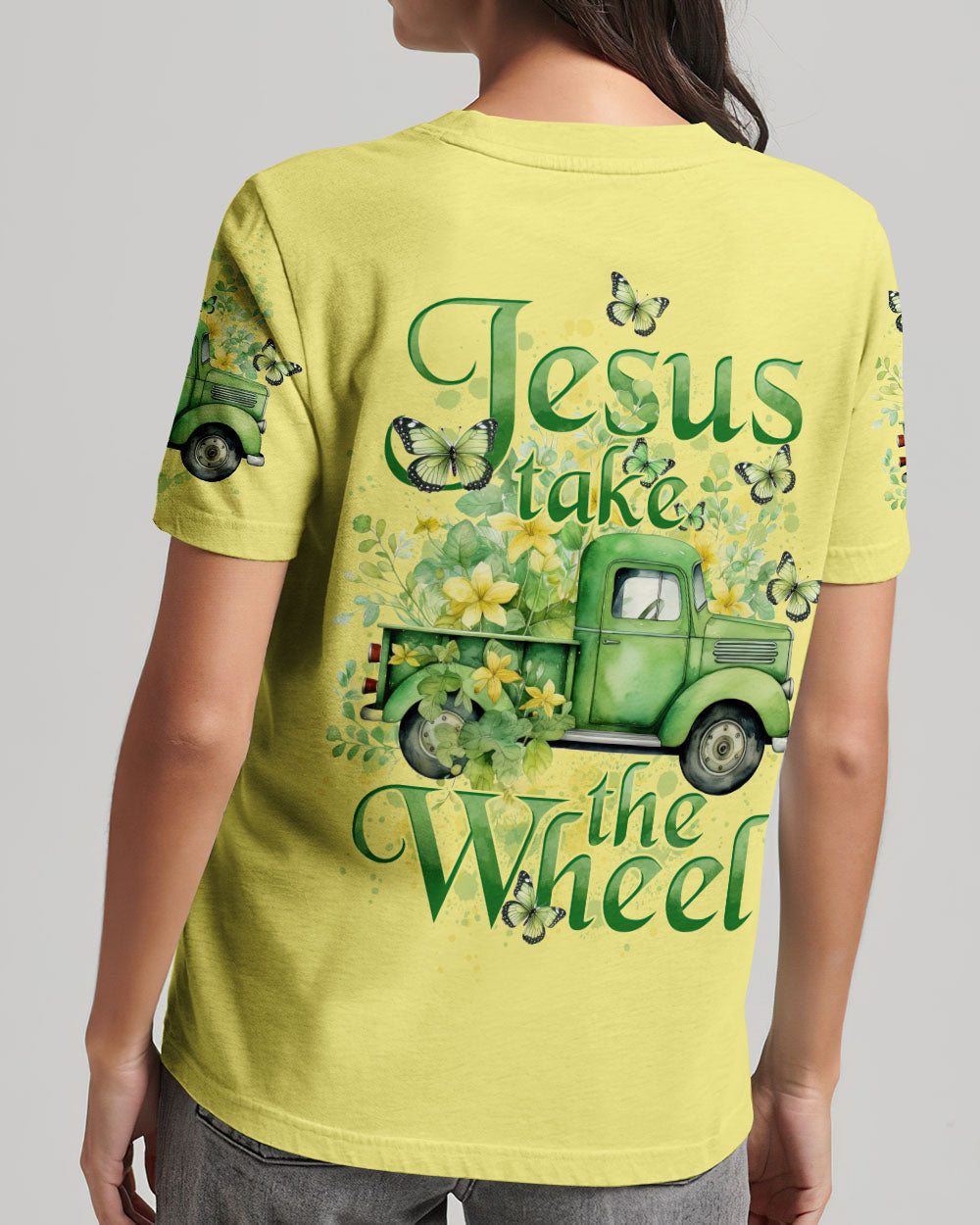 Jesus Take The Wheel Women's All Over Print Shirt - Tytd1203245, easychoo.com