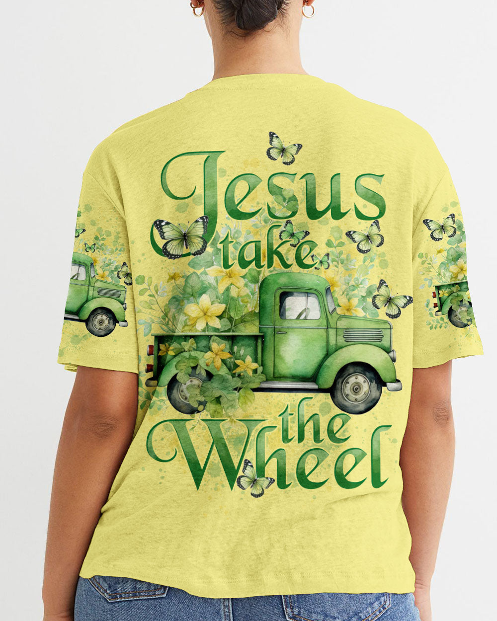 Jesus Take The Wheel Women's All Over Print Shirt - Tytd1203245, easychoo.com