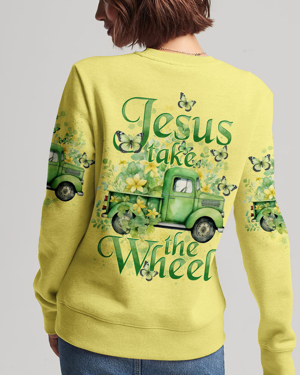 Jesus Take The Wheel Women's All Over Print Shirt - Tytd1203245, easychoo.com