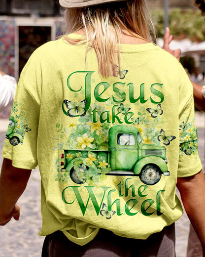 Jesus Take The Wheel Women's All Over Print Shirt - Tytd1203245, easychoo.com