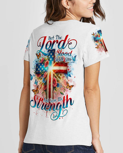 Lord Stood With Me Cross Women's All Over Print Shirt - Tlno0203241, easychoo.com