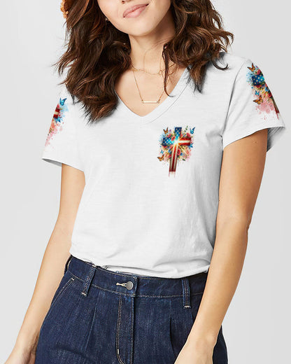 Lord Stood With Me Cross Women's All Over Print Shirt - Tlno0203241, easychoo.com
