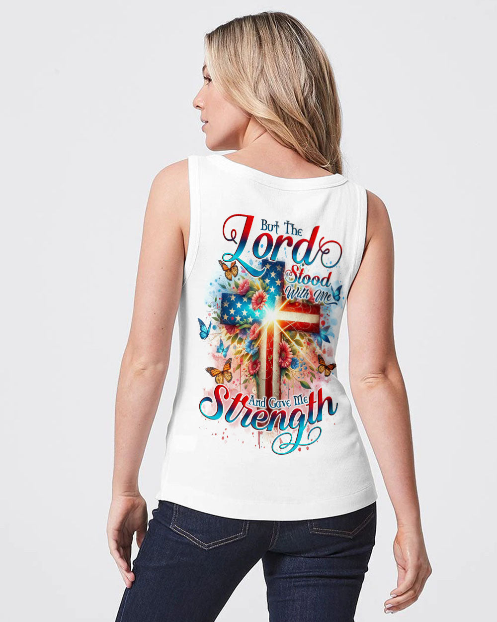 Lord Stood With Me Cross Women's All Over Print Shirt - Tlno0203241, easychoo.com