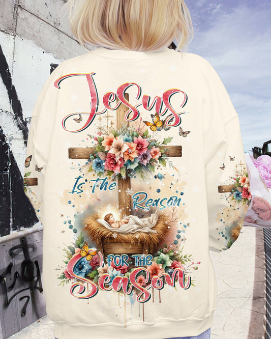 Jesus The Reason Floral Christmas Women's All Over Print Shirt - Tltr1111232, easychoo.com