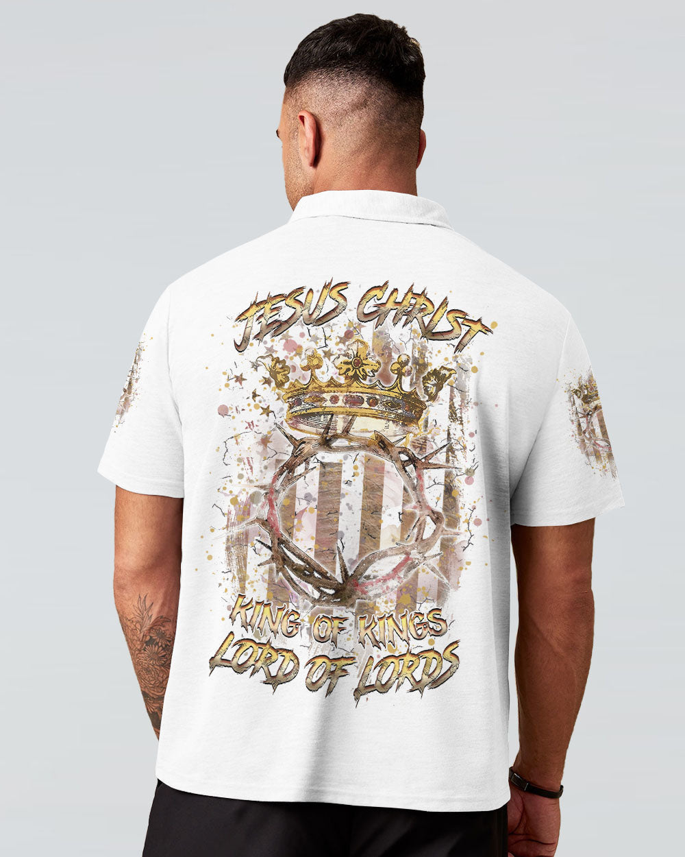 Jesus Christ King Of Kings Lord Of Lords Men's All Over Print Shirt - Yhhn1004242, easychoo.com