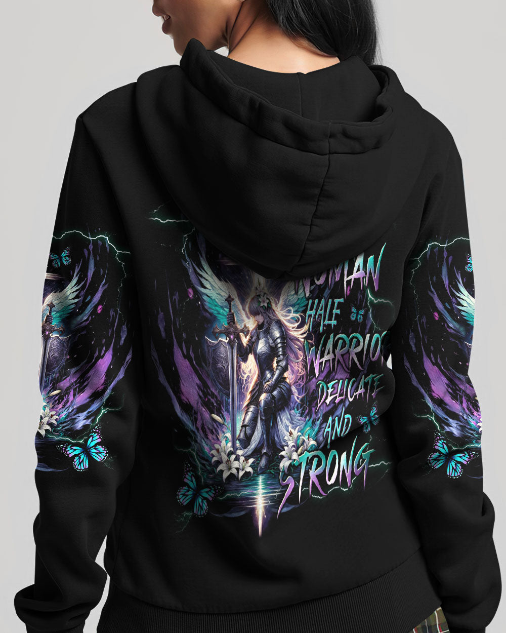 Half Woman Half Warrior Women's All Over Print Shirt - Tlnt2011233, easychoo.com