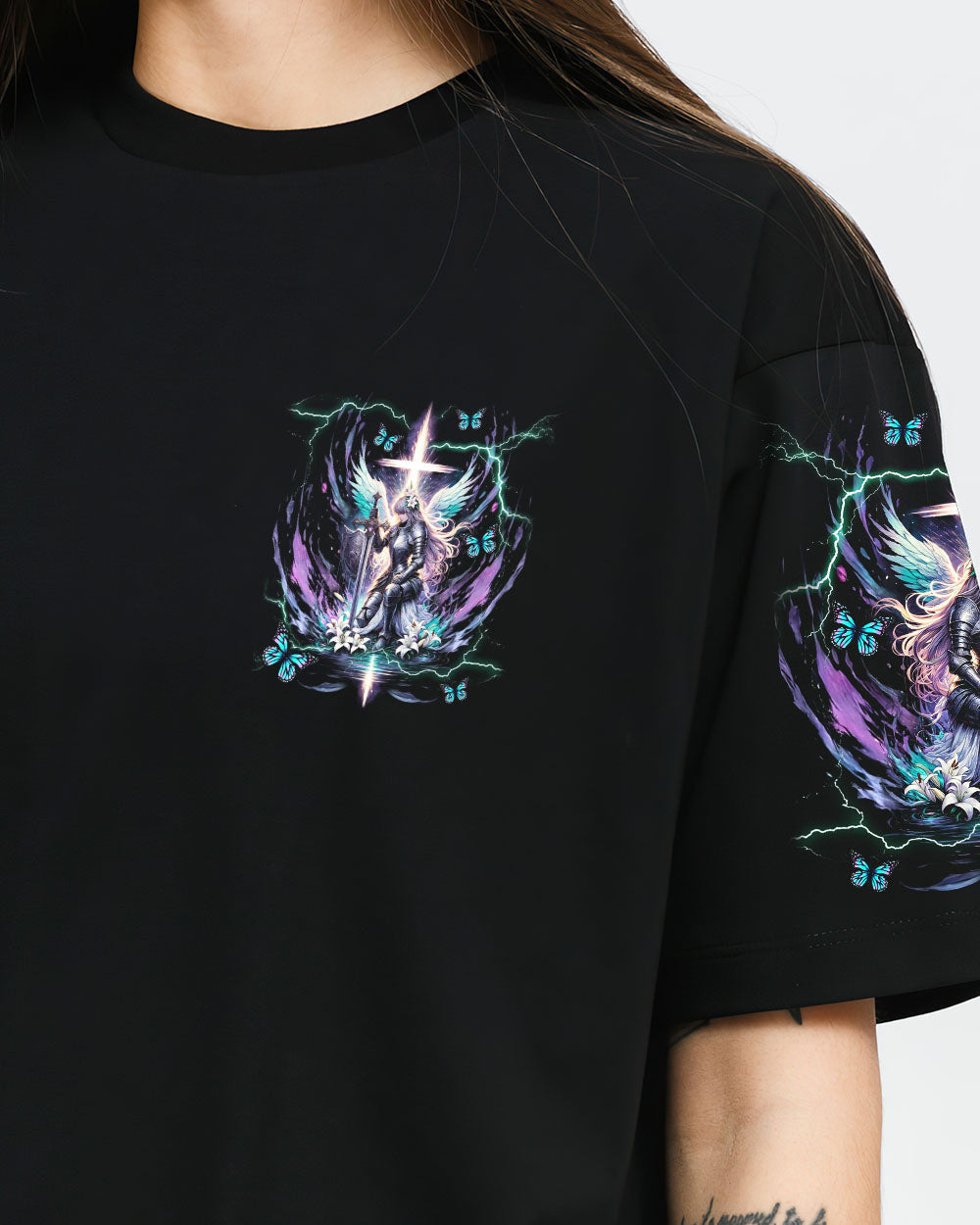 Half Woman Half Warrior Women's All Over Print Shirt - Tlnt2011233, easychoo.com