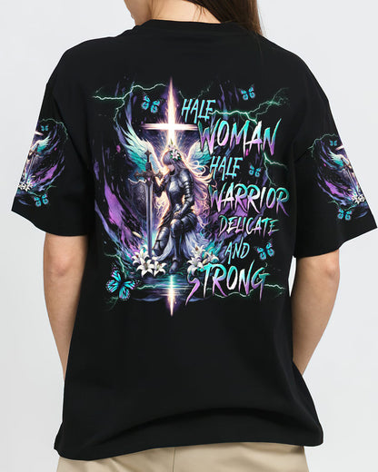 Half Woman Half Warrior Women's All Over Print Shirt - Tlnt2011233, easychoo.com