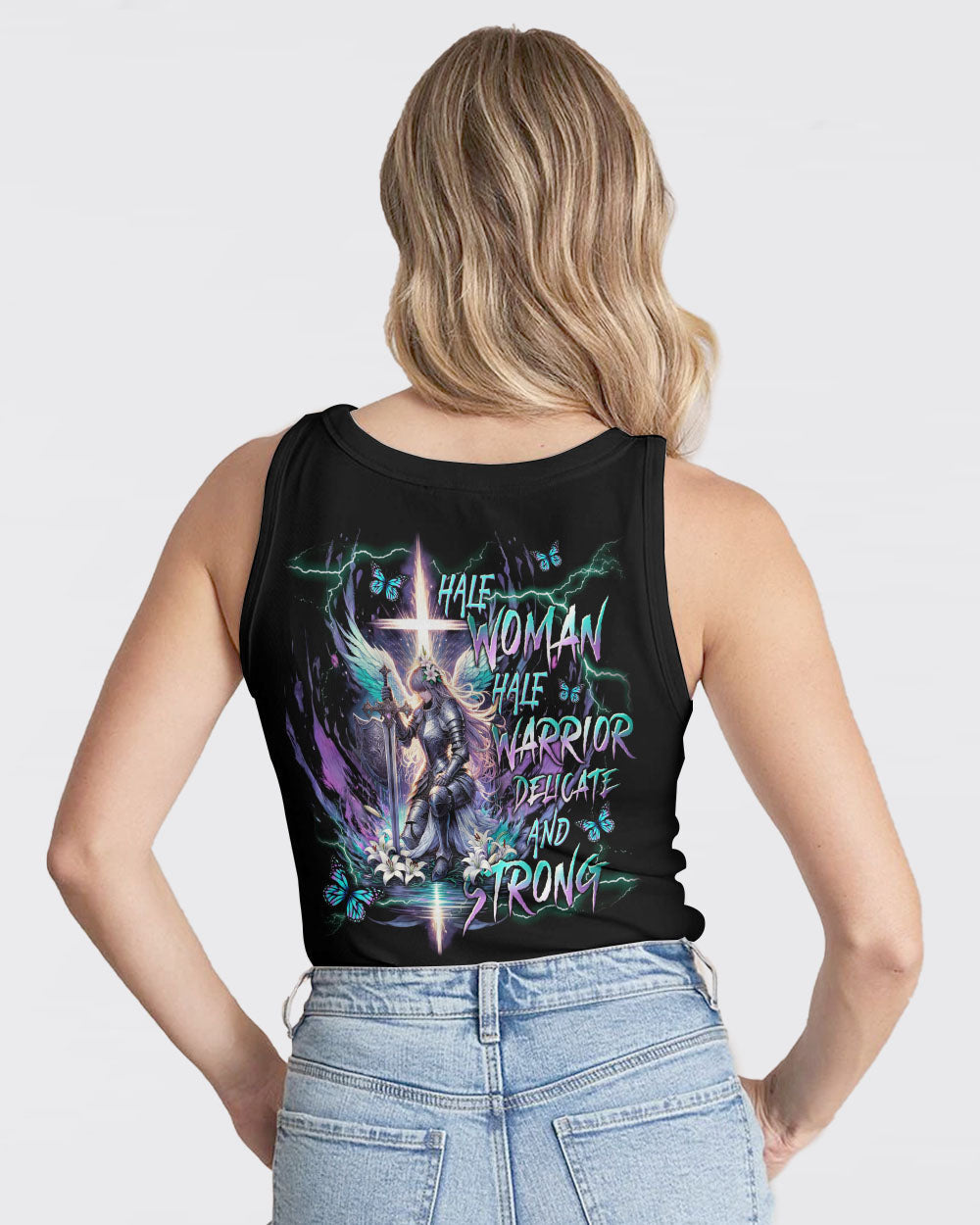 Half Woman Half Warrior Women's All Over Print Shirt - Tlnt2011233, easychoo.com