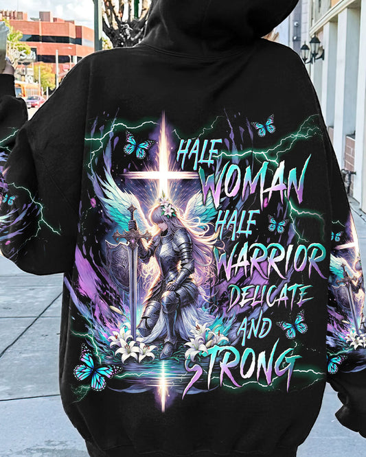 Half Woman Half Warrior Women's All Over Print Shirt - Tlnt2011233, easychoo.com