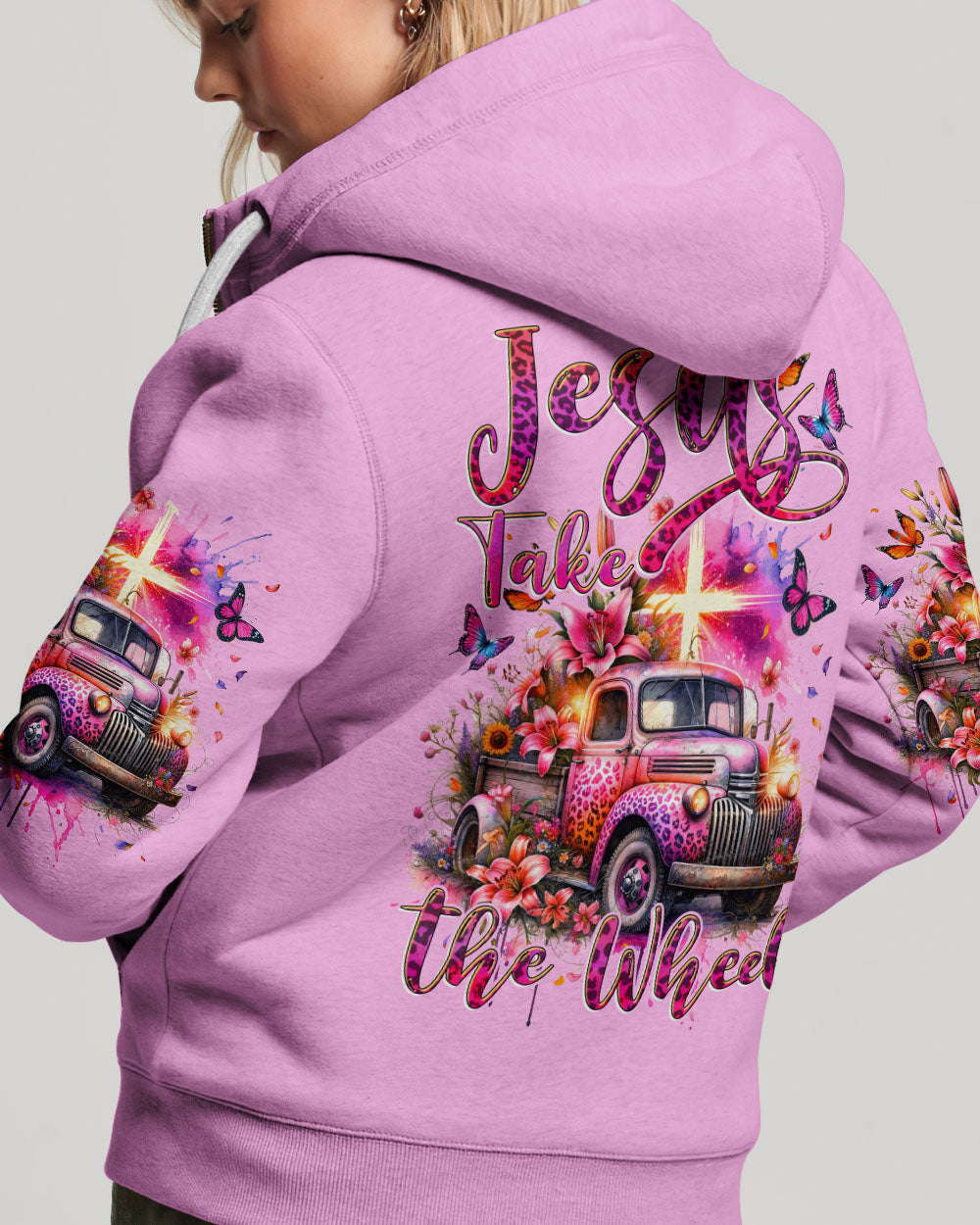 Jesus Take The Wheel Women's All Over Print Shirt - Tytd2411231, easychoo.com