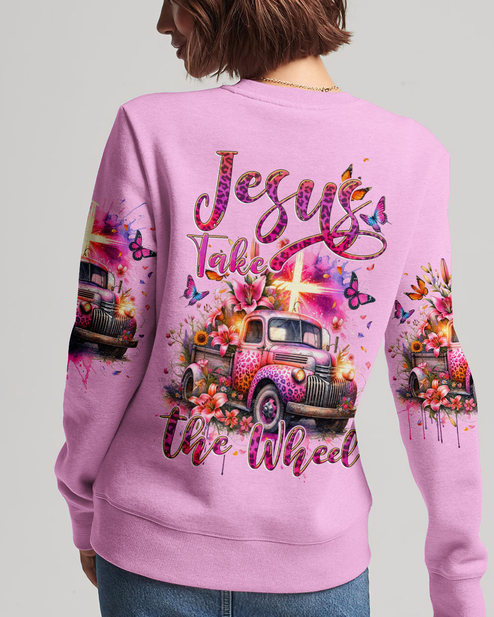 Jesus Take The Wheel Women's All Over Print Shirt - Tytd2411231, easychoo.com