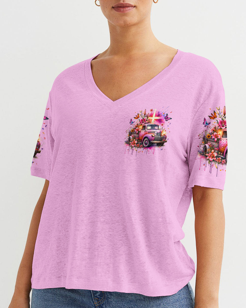 Jesus Take The Wheel Women's All Over Print Shirt - Tytd2411231, easychoo.com