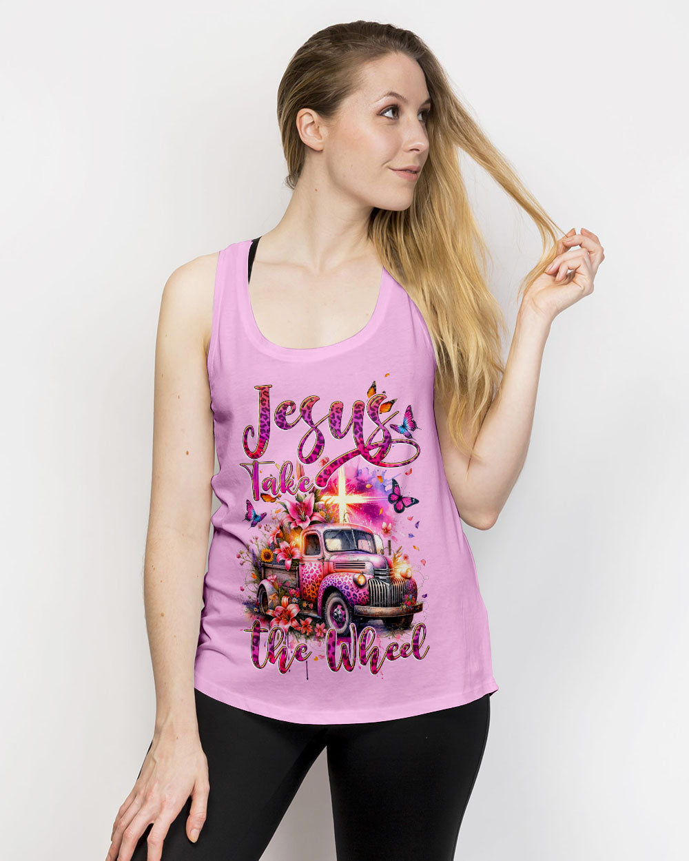 Jesus Take The Wheel Women's All Over Print Shirt - Tytd2411231, easychoo.com