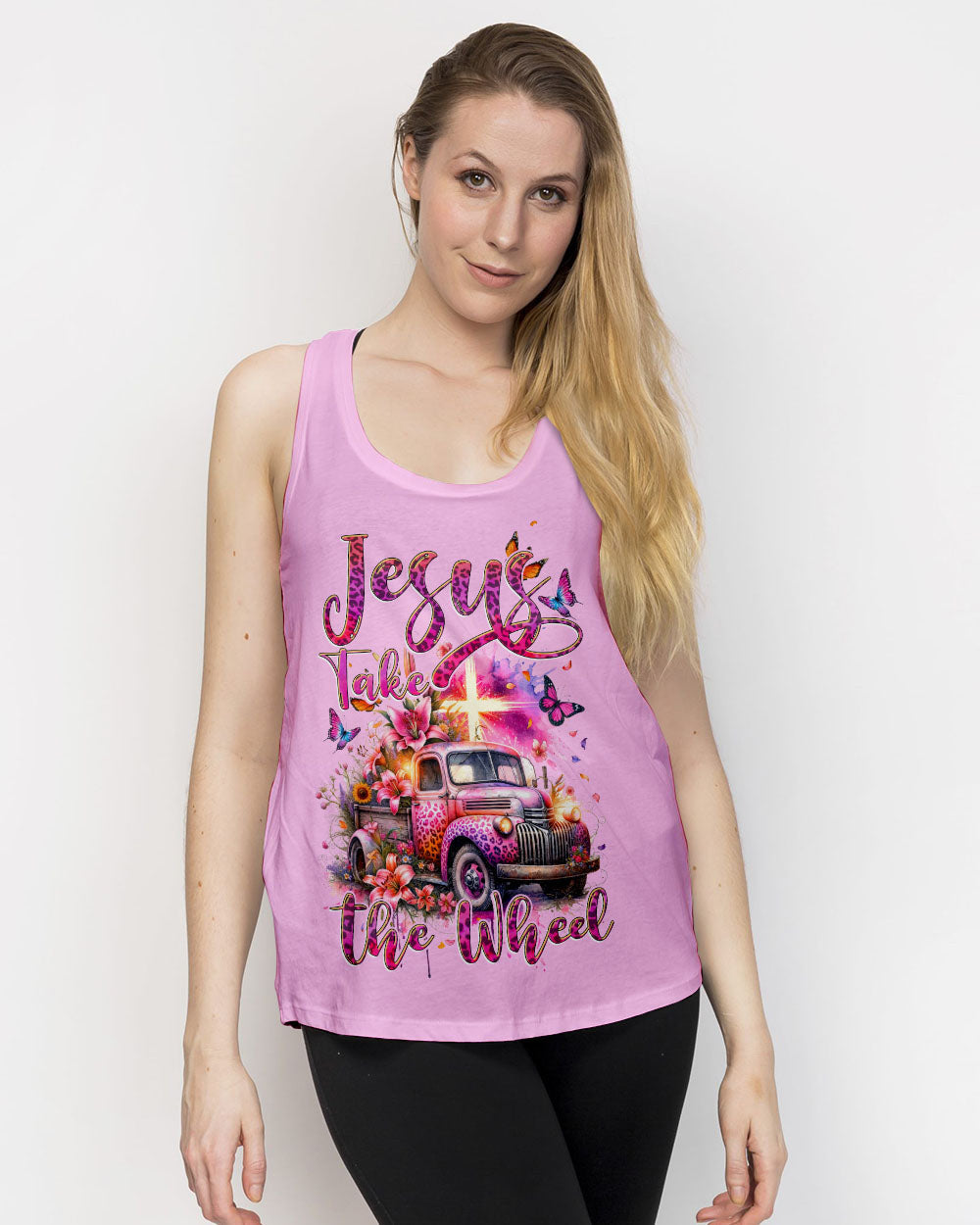 Jesus Take The Wheel Women's All Over Print Shirt - Tytd2411231, easychoo.com