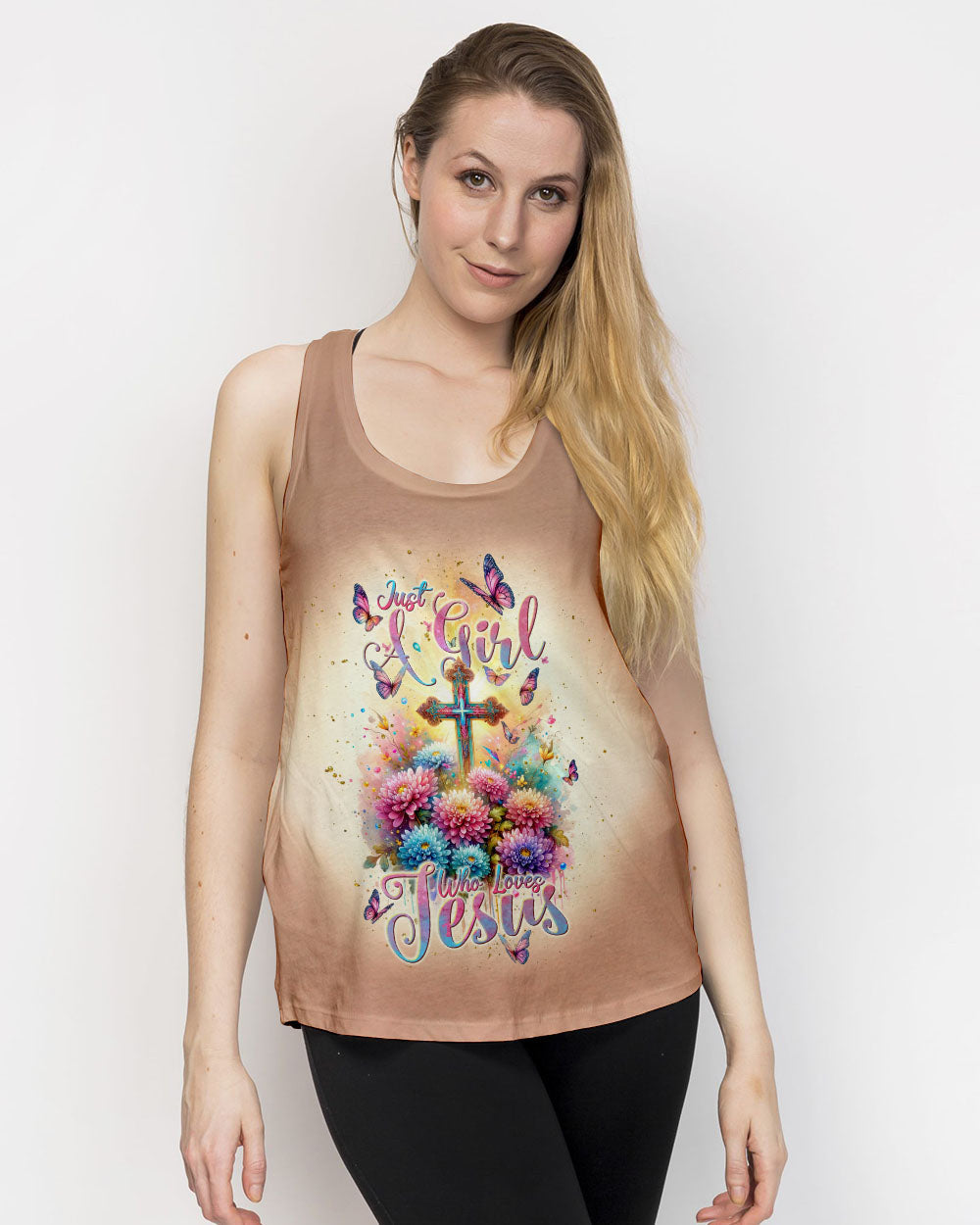 Just A Girl Who Loves Jesus Women's All Over Print Shirt - Tlnt1011234, easychoo.com