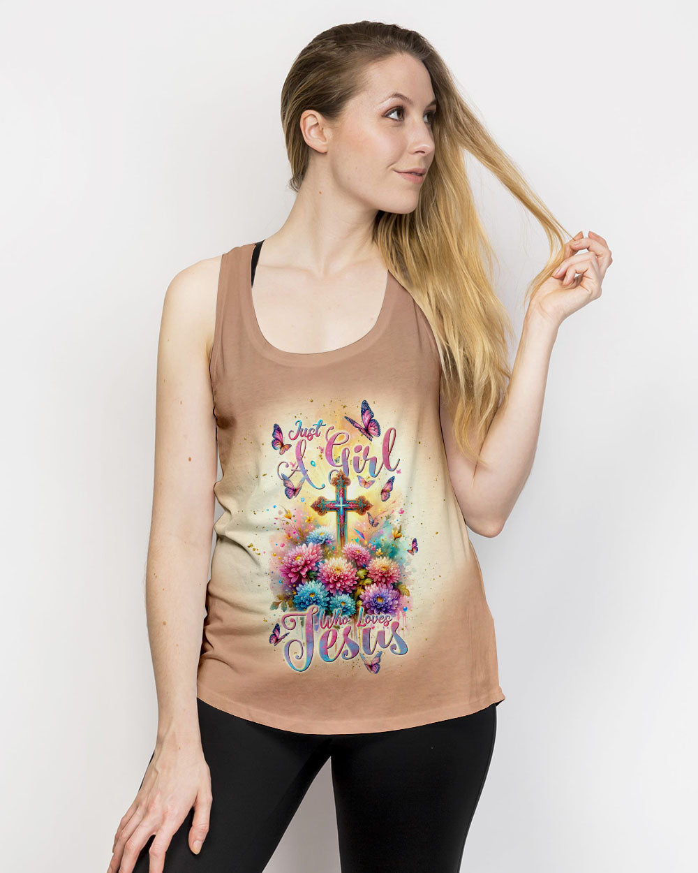 Just A Girl Who Loves Jesus Women's All Over Print Shirt - Tlnt1011234, easychoo.com