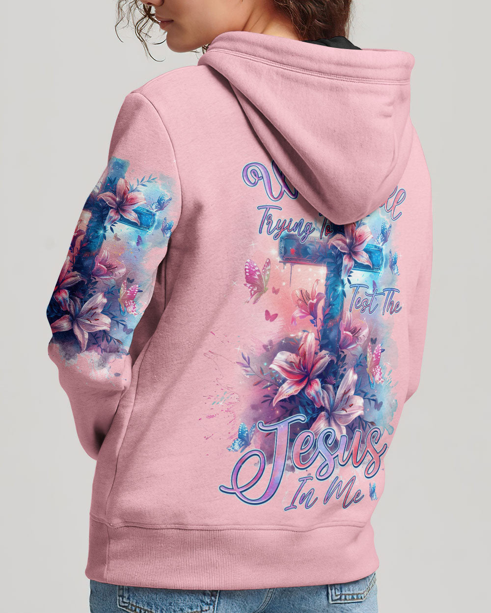 Why Y'all Trying To Test The Jesus In Me Women's All Over Print Shirt - Tlnz1603241, easychoo.com