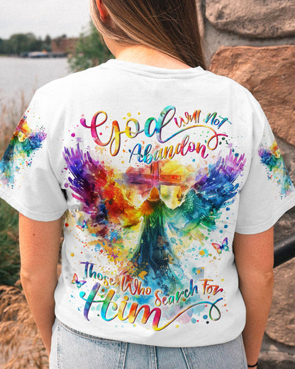 God Will Not Abandon Those Who Search For Him Women's All Over Print Shirt - Yhln1403244, easychoo.com