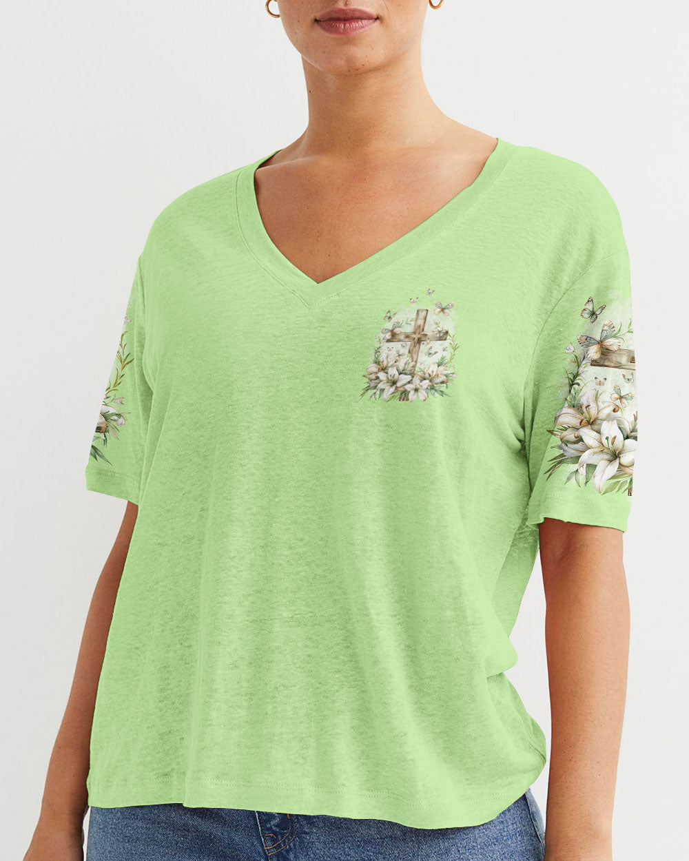 Lord Stood With Me Women's All Over Print Shirt - Tytd2303242, easychoo.com