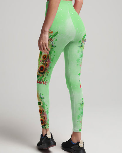 With God All Things Are Possible Sunflower Cross Women's All Over Print Shirt - Tlno2511232, easychoo.com