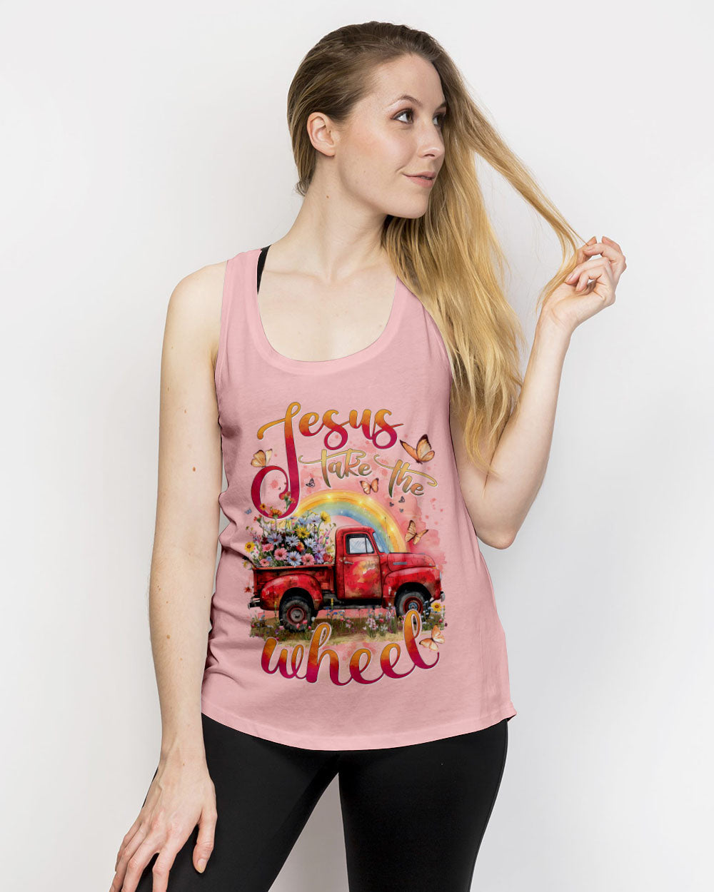Jesus Take The Wheel Women's All Over Print Shirt - Tytd0203241, easychoo.com