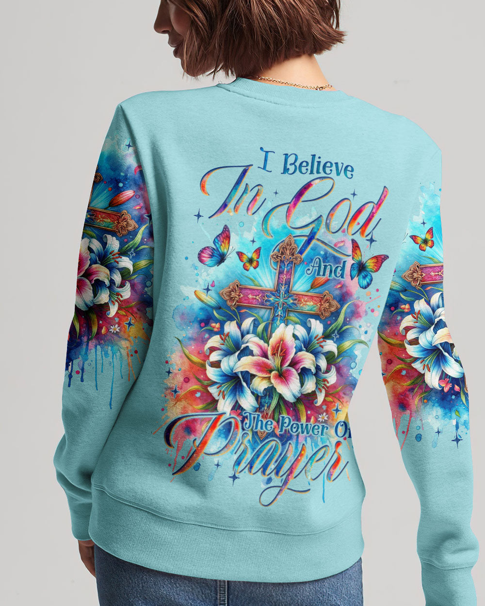 I Believe In God Women's All Over Print Shirt - Tyqy1611233, easychoo.com
