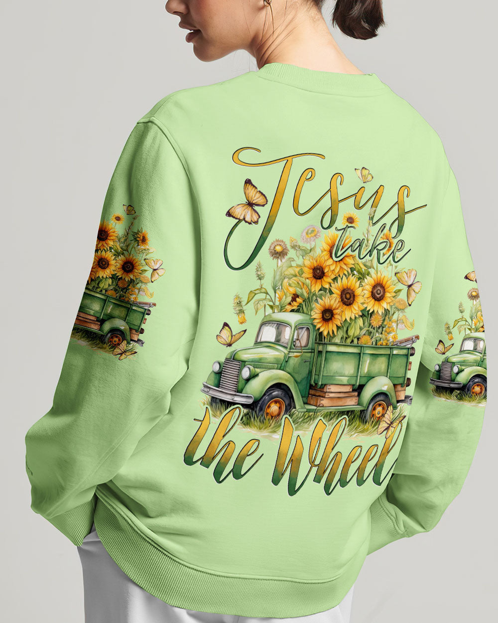 Jesus Take The Wheel Women's All Over Print Shirt - Tytd0412231, easychoo.com