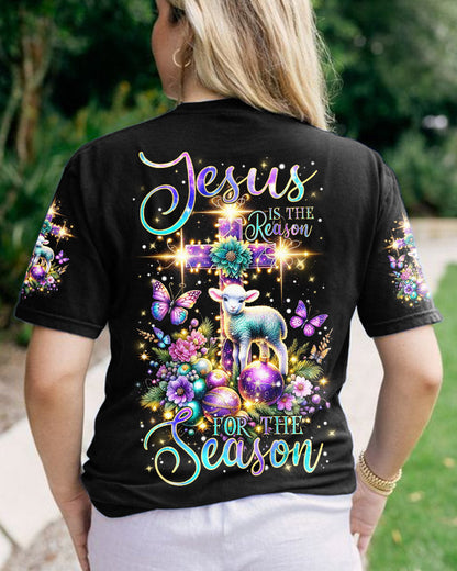 Jesus The Reason Lamb Christmas Women's All Over Print Shirt - Tlnz1411232, easychoo.com