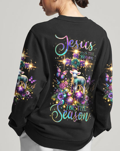 Jesus The Reason Lamb Christmas Women's All Over Print Shirt - Tlnz1411232, easychoo.com
